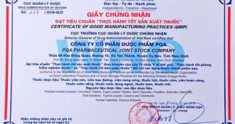 Nhà máy đạt chuẩn GMP của Dược phẩm PQA nơi gửi trọn niềm tin chất lượng sản phẩm